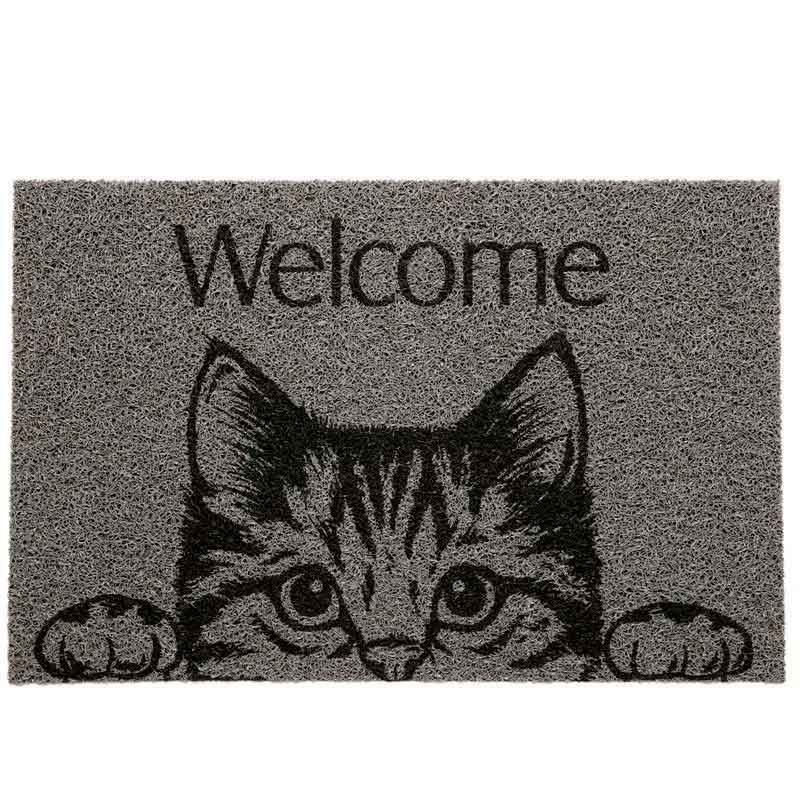 Tapete capacho  Cat Welcome 40cm x 60cm