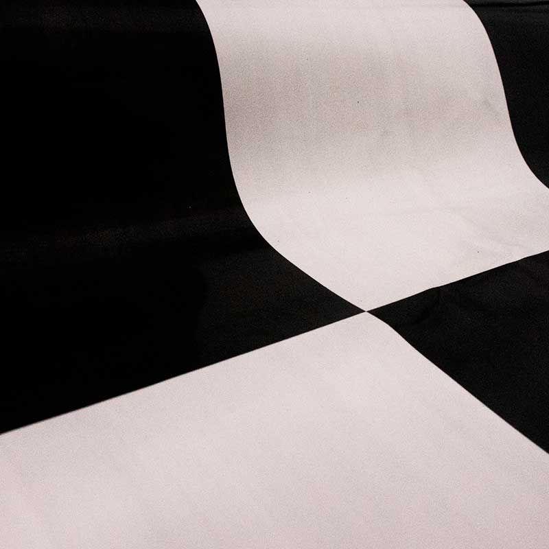 Adesivo piso xadrez preto e branco