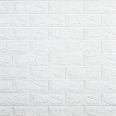 Placa Revestimento Adesivo 3D - Tijolo Branco 