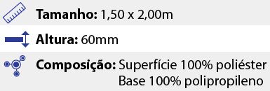 Tapete Premium Sortido - 1,50 x 2,00m - Marrom Claro